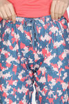 Zivame Dream Daze Knit Poly Pyjama Sets - Deep Sea Coral — thumbnail 7